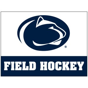 removable sticker with Penn State Athletic Logo above Field Hockey